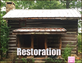 Historic Log Cabin Restoration  Alliance, North Carolina