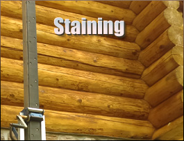  Alliance, North Carolina Log Home Staining